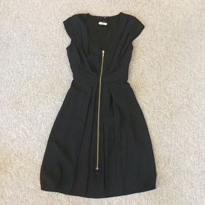 H&M Sexy Black Dress Zip-Front (Size 2)